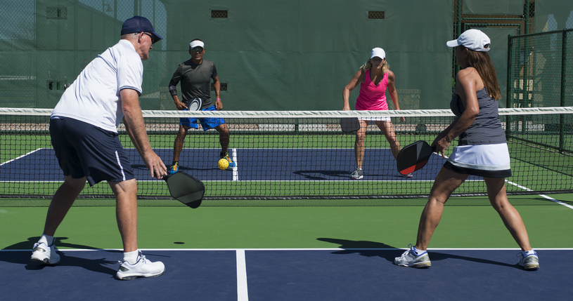 Pickleball players