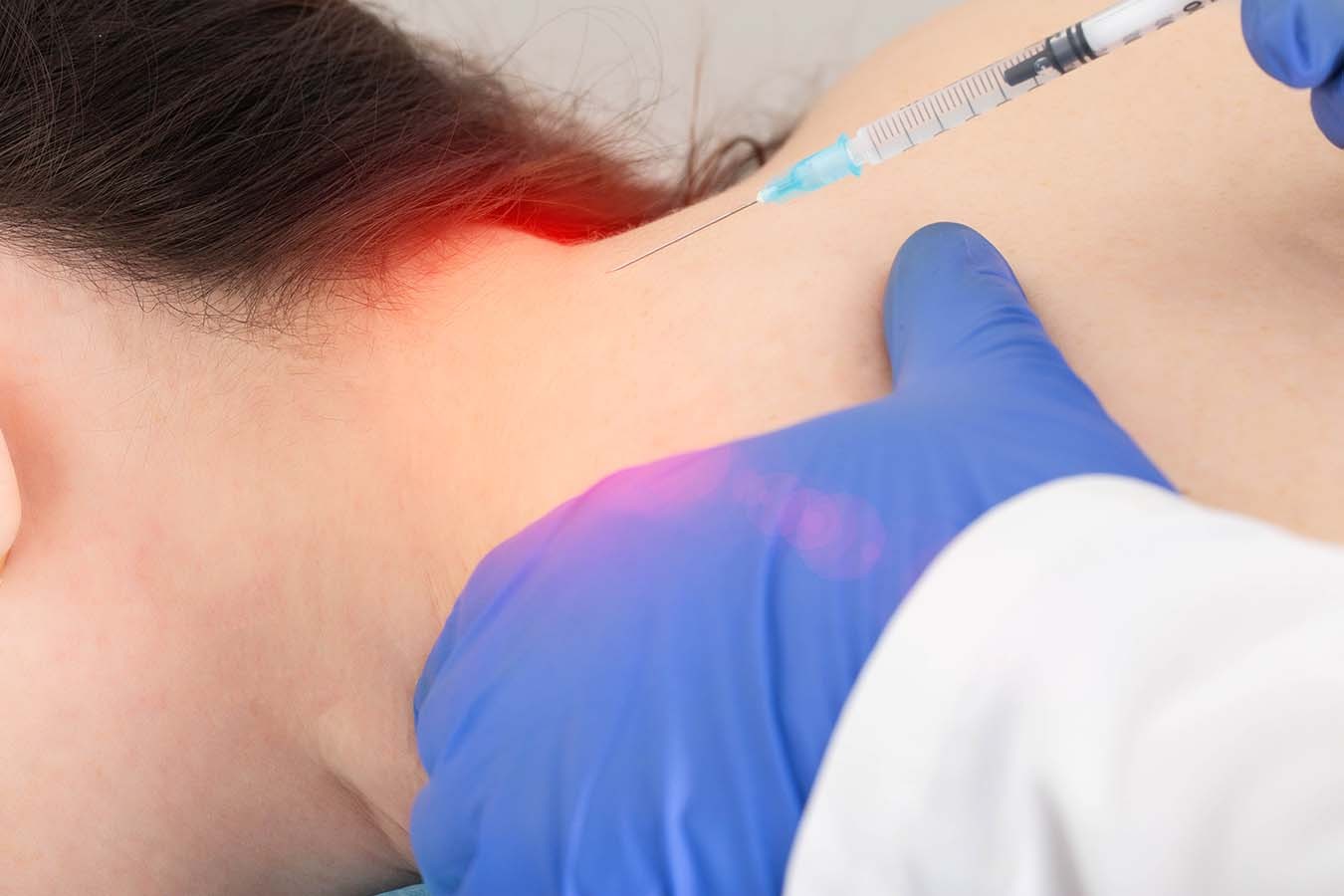Injection In neck