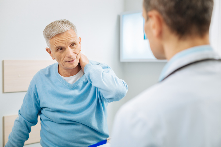Man with neck pain