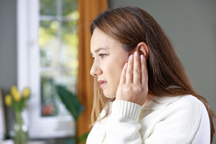 Woman with Tinnitus