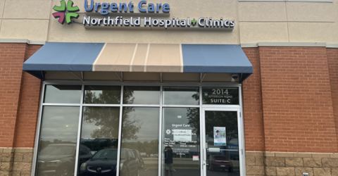 entrance of Urgent Care Northfield clinic on Hwy 3