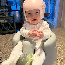 Hazel Miller in her helmet