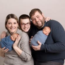 Miranda and Derek with two twins and older son