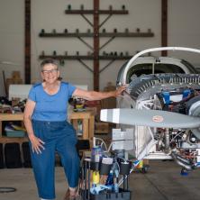 Nancy Burkholder altered her flight path.  