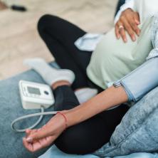 pregnant mom taking blood pressure
