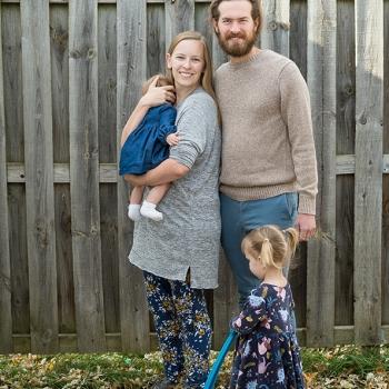 Kate Mcgrogan, her husband and two children