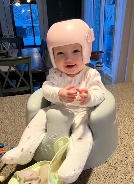 Hazel Miller in her helmet