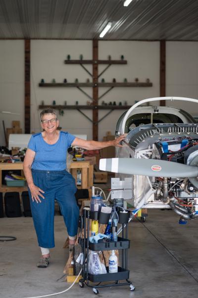 Nancy Burkholder altered her flight path.